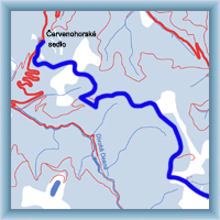 Trasy rowerowe - Z Hvězdy na Czervenogórskie Sedlo