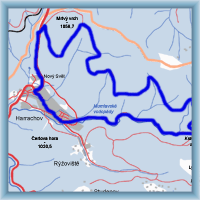 Trasy rowerowe - Okrążenie Harrachovem