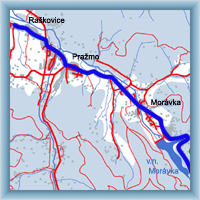 Trasy rowerowe - Z Raszkovic do Ostravice