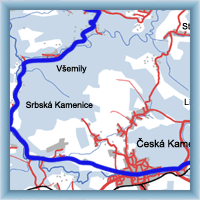 Trasy rowerowe - Krajem Piskovcovych Skał