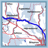 Trasy rowerowe - Dolny Adrszpach – Mieroszów – Mieziměsti – Broumov