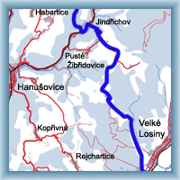 Trasy rowerowe - Wielkie Losiny – Kladskie Sedlo