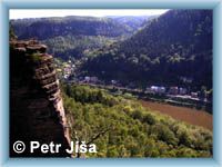 Widok z panoramy Belweder na Dolny Żłeb