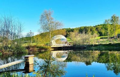 Glamping Jedlová z wellness zewnętrznym